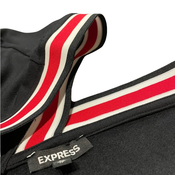 EXPRESS BODY CONTOUR V-NECK MINI DRESS - Picture 3 of 5